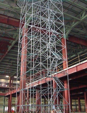 【室內裝修腳手架】小心別頂到上去了