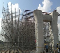 條條大路通羅馬,高架橋腳手架勞苦功高